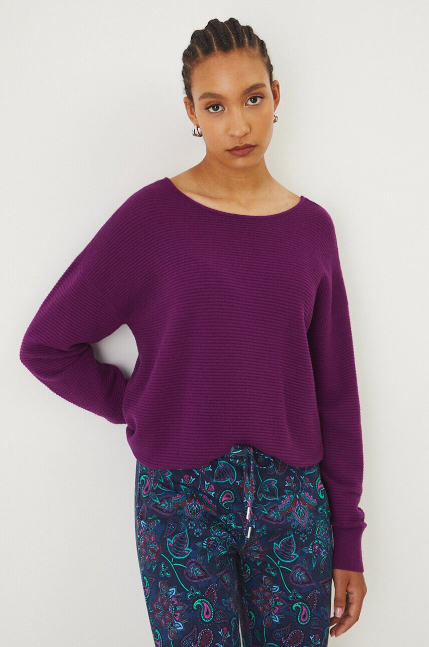 Medicine pulover femei, culoarea violet, light