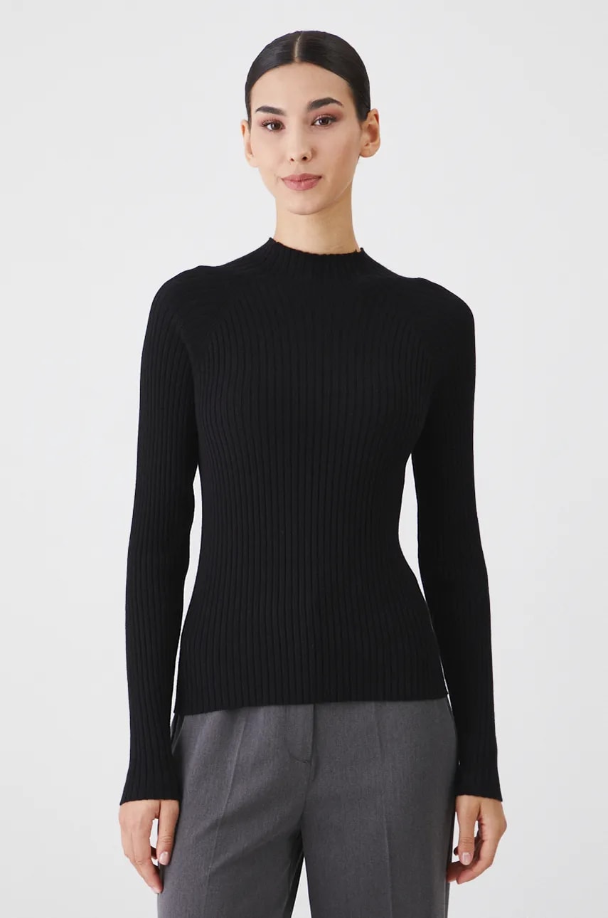 Medicine pulover femei, culoarea negru, light, cu turtleneck Medicine pulover femei, culoarea negru, light, cu turtleneck