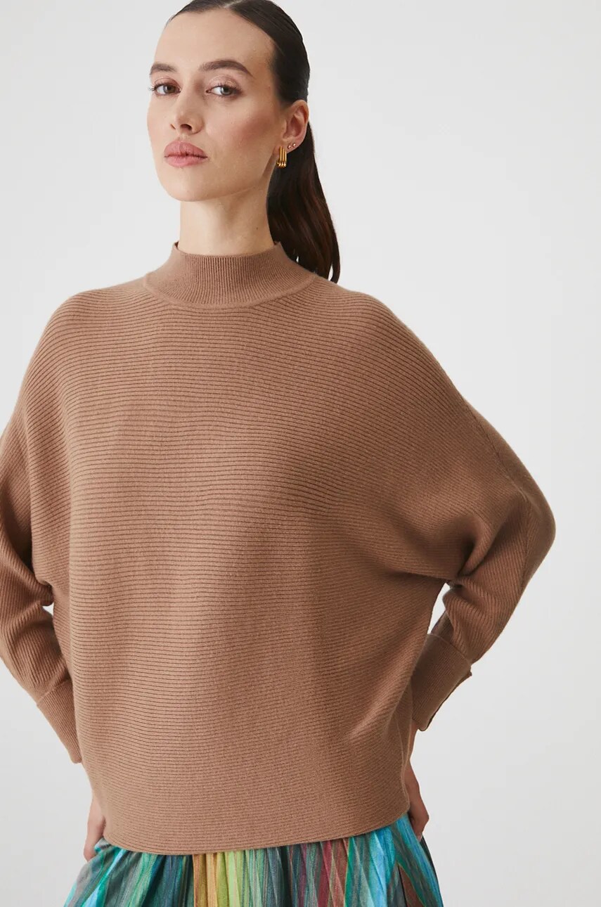 Medicine pulover femei, culoarea bej, light, cu turtleneck Medicine pulover femei, culoarea bej, light, cu turtleneck