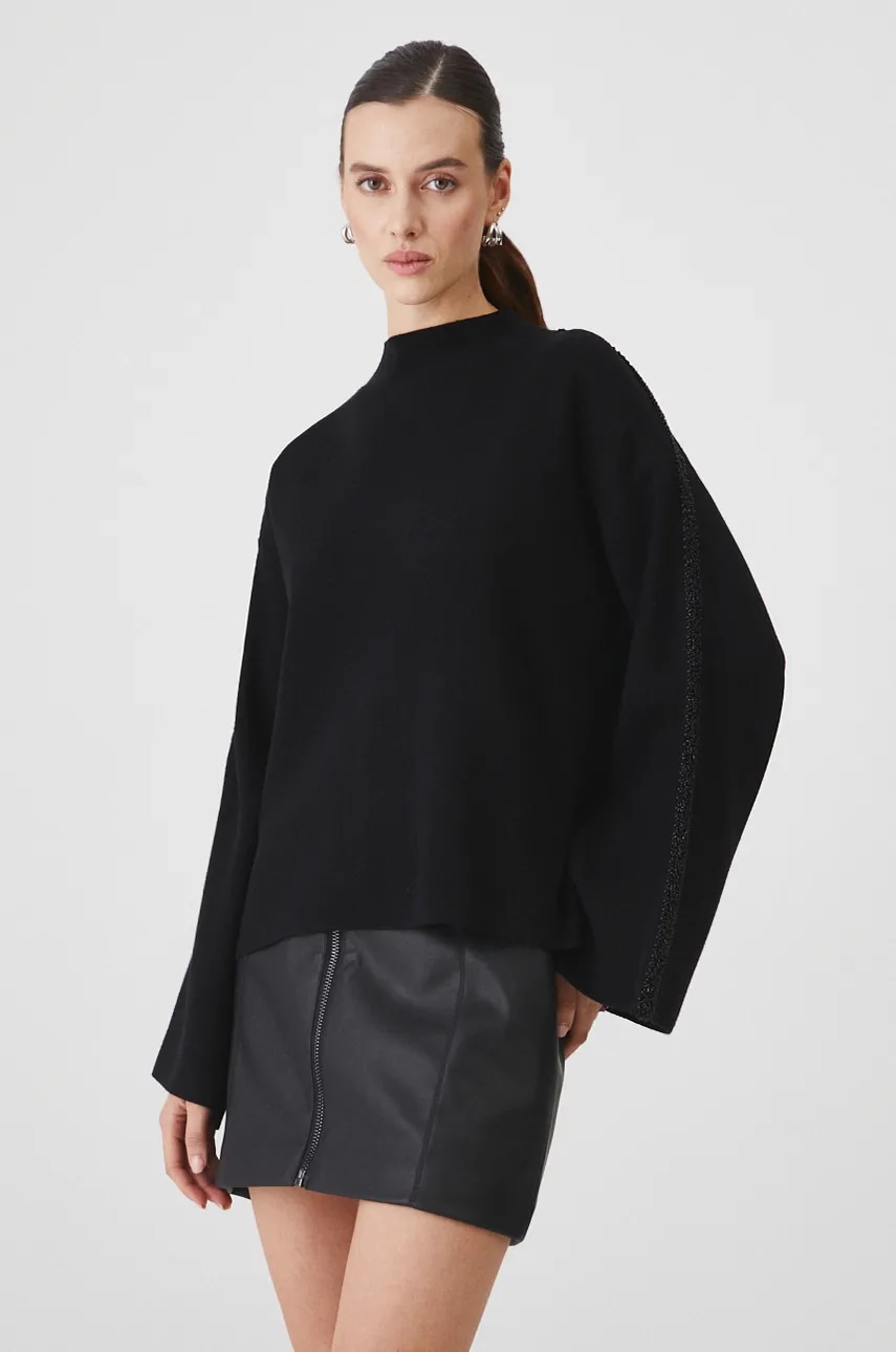 Medicine pulover femei, culoarea negru, light, cu turtleneck Medicine pulover femei, culoarea negru, light, cu turtleneck