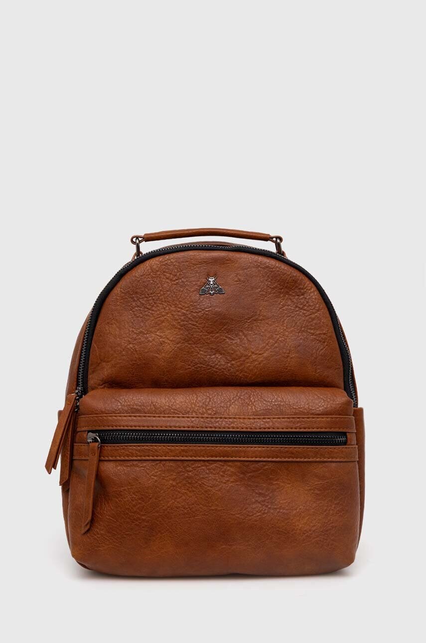 Medicine rucsac femei, culoarea maro, mare, neted