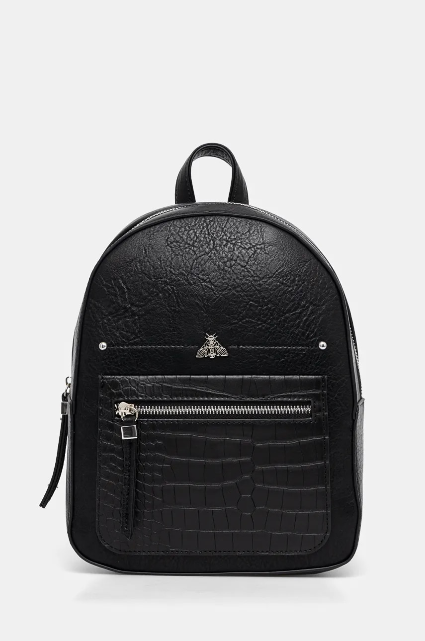 Medicine rucsac femei, culoarea negru, mic, neted