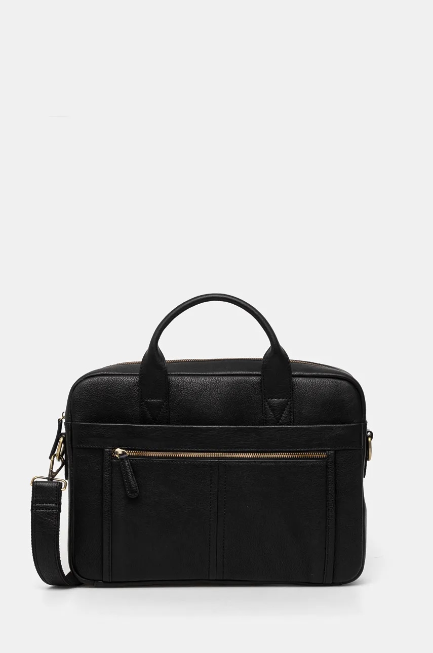 Medicine geanta de piele culoarea negru