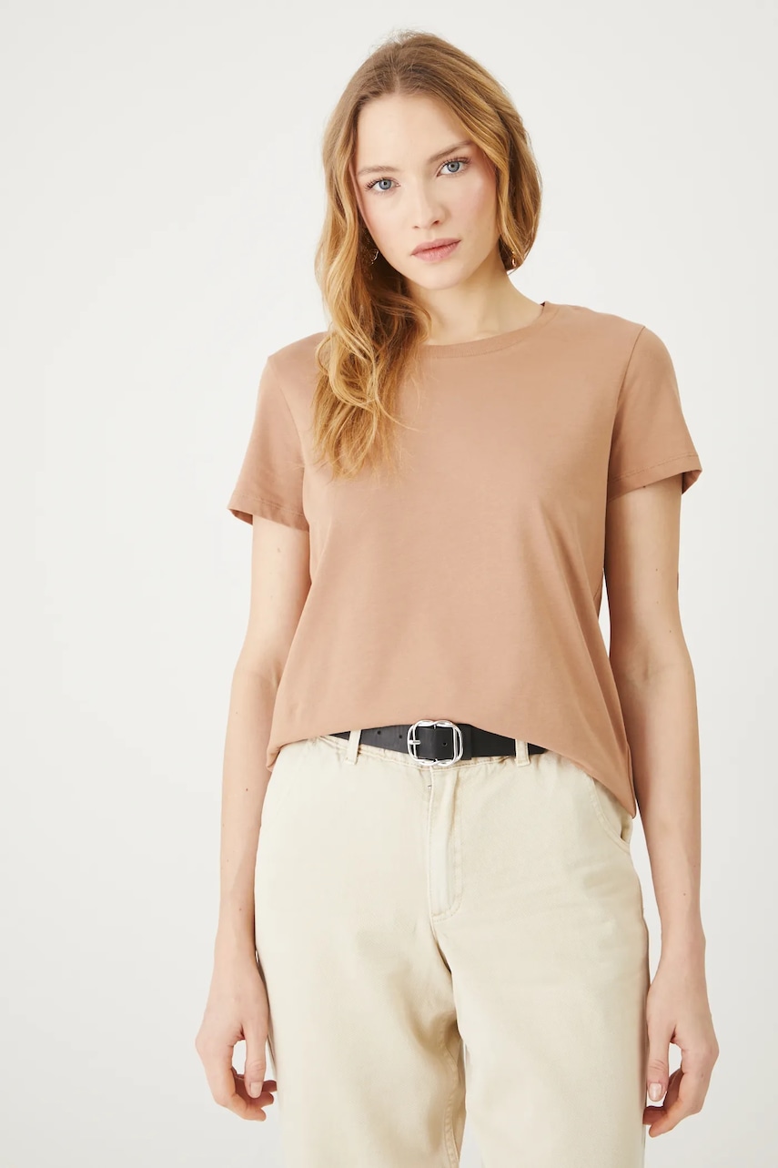 Medicine tricou femei, culoarea bej