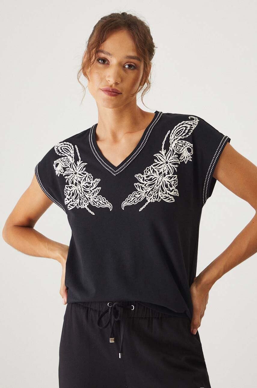 Medicine tricou femei, culoarea negru
