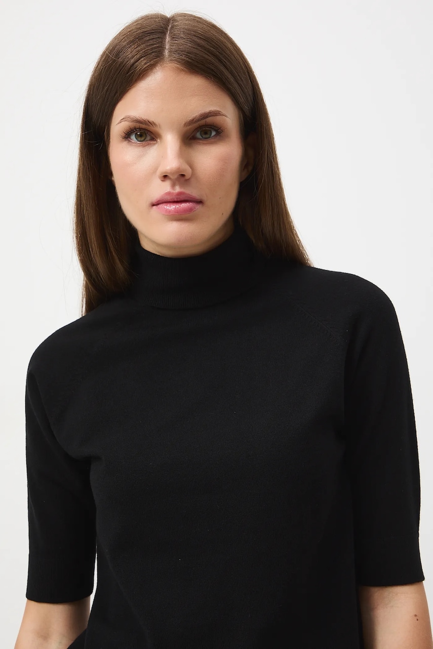 Medicine tricou femei, culoarea negru, cu guler Medicine tricou femei, culoarea negru, cu guler