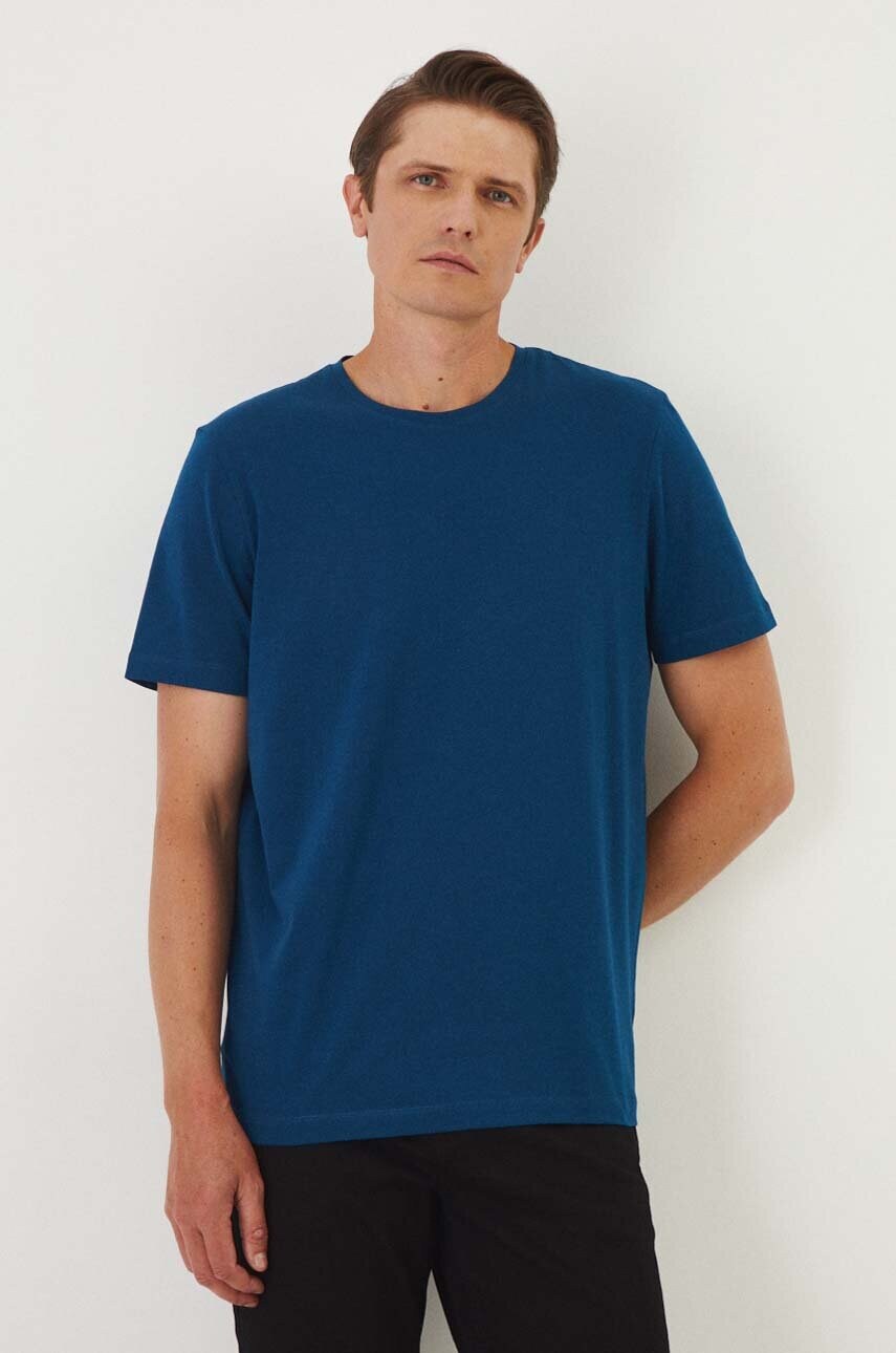 Medicine tricou barbati, culoarea verde, neted