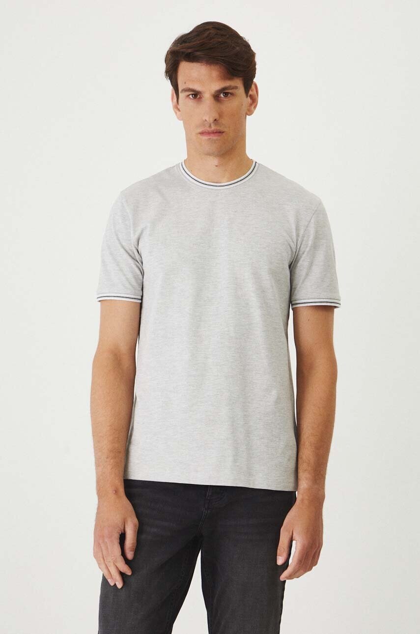 Medicine tricou barbati, culoarea gri, melanj