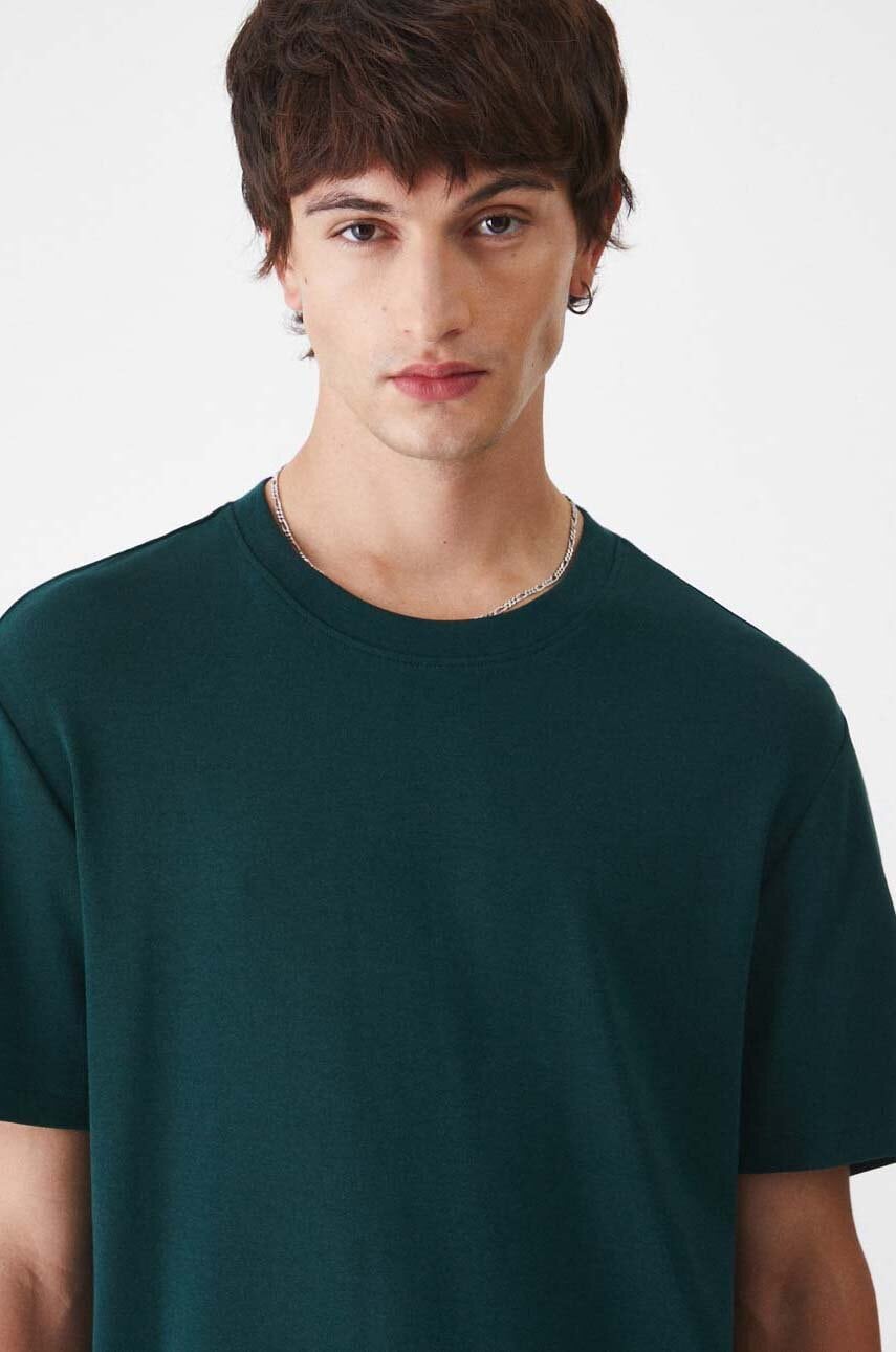 Medicine tricou barbati, culoarea verde, neted