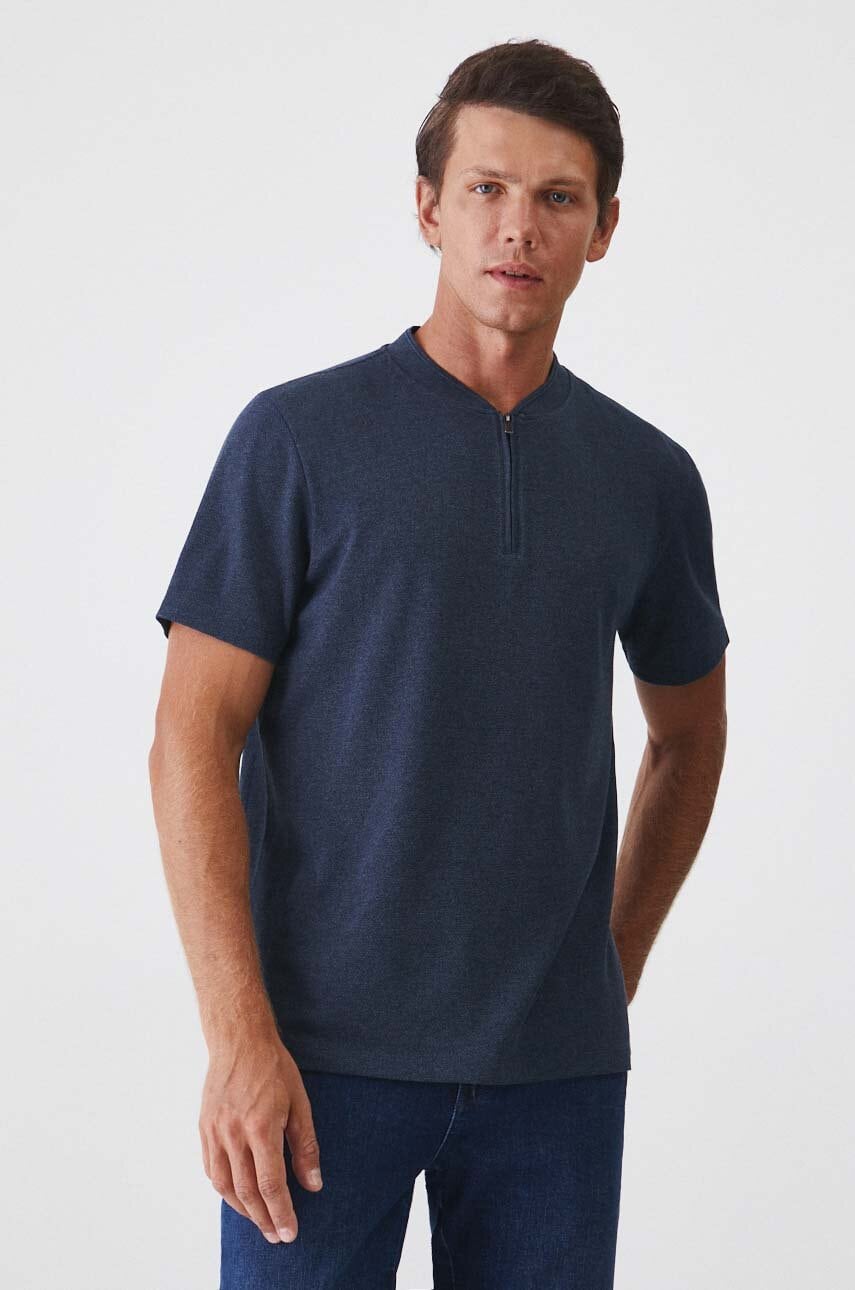 Medicine tricou bărbați, culoarea bleumarin, melanj