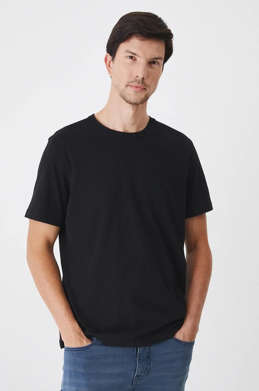 Medicine tricou din bumbac barbati, culoarea negru, neted Medicine tricou din bumbac barbati, culoarea negru, neted