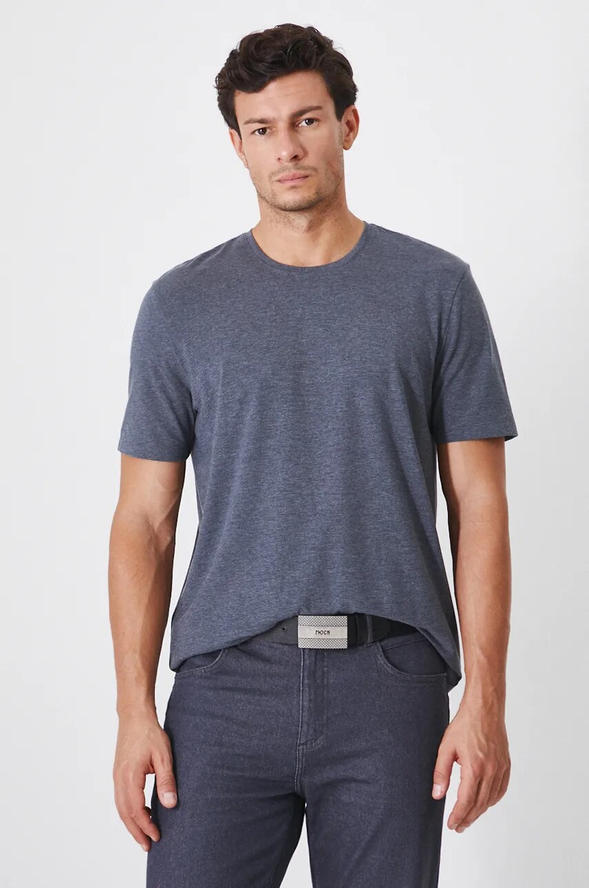 Medicine tricou barbati, culoarea gri, melanj