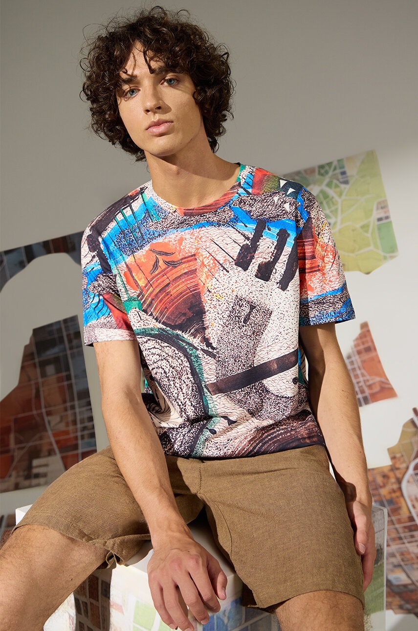Medicine tricou din bumbac barbati, modelator