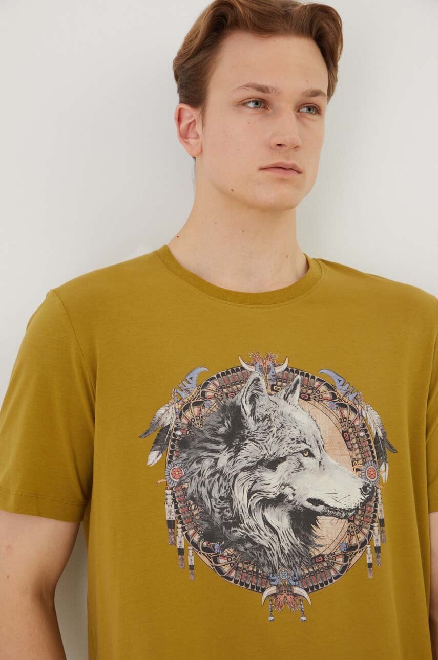 Medicine tricou culoarea verde, cu imprimeu