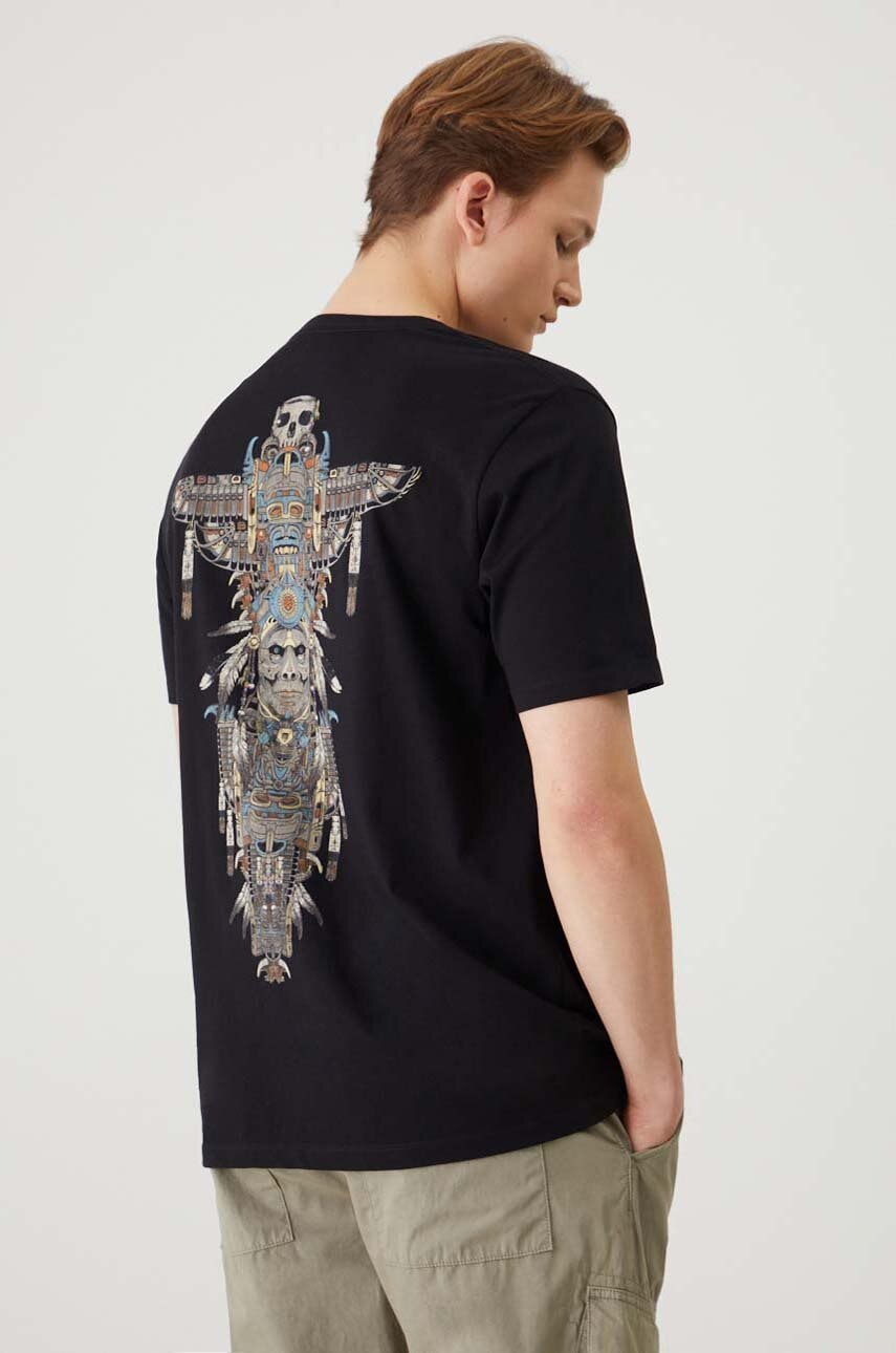 Medicine tricou din bumbac barbati, culoarea negru, cu imprimeu