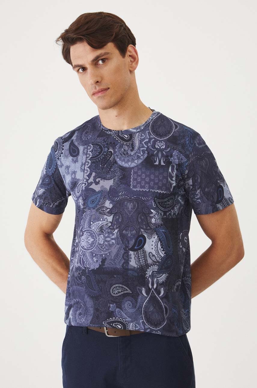Medicine tricou din bumbac bărbați, culoarea bleumarin, cu imprimeu Medicine tricou din bumbac bărbați, culoarea bleumarin, cu imprimeu