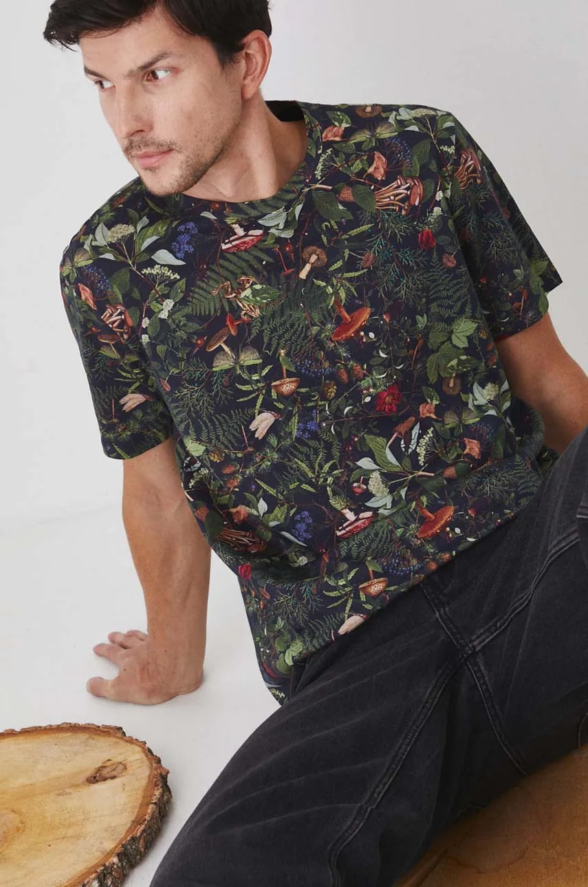 Medicine tricou din bumbac barbati, culoarea negru, modelator Medicine tricou din bumbac barbati, culoarea negru, modelator