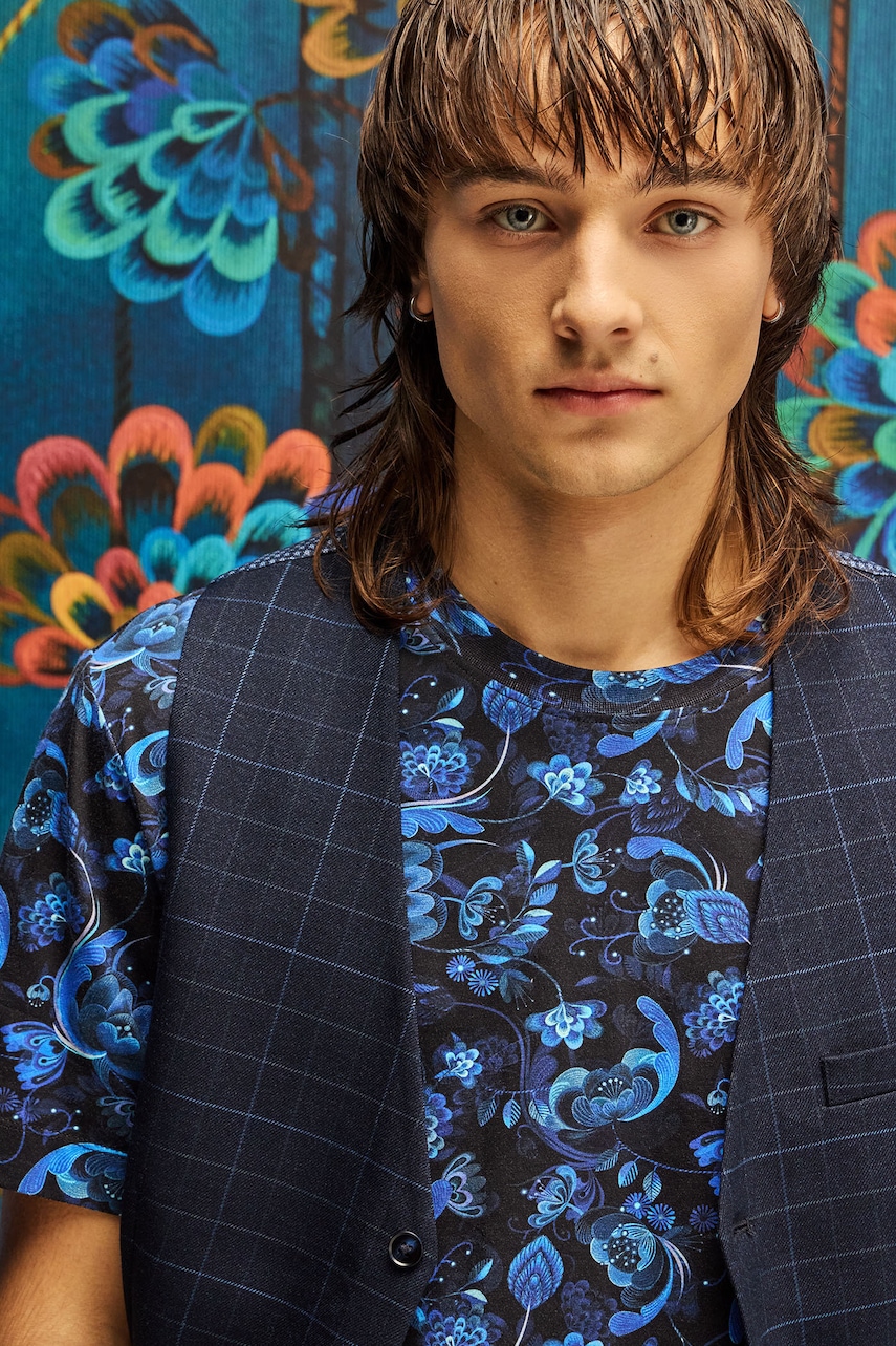 Medicine tricou din bumbac culoarea albastru marin, modelator Medicine tricou din bumbac culoarea albastru marin, modelator