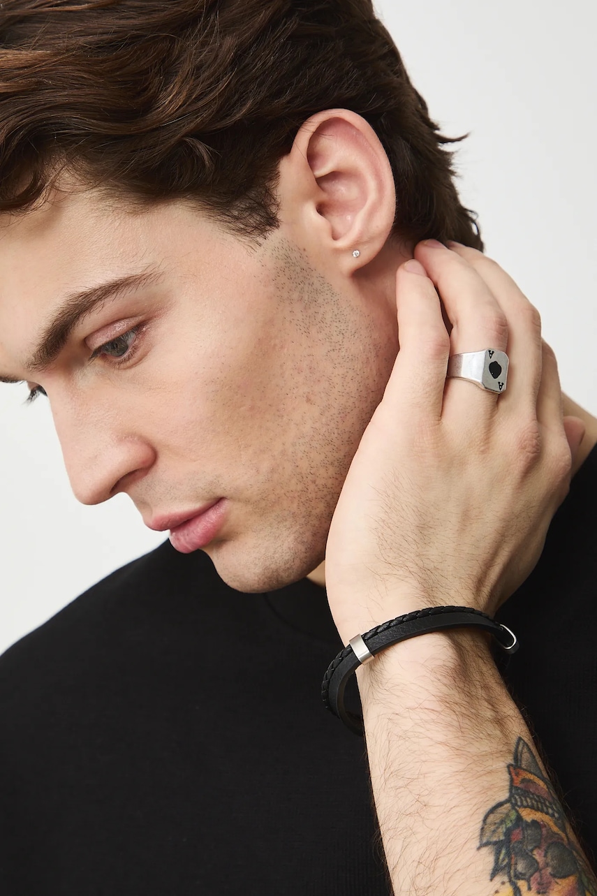 Medicine brățară de piele