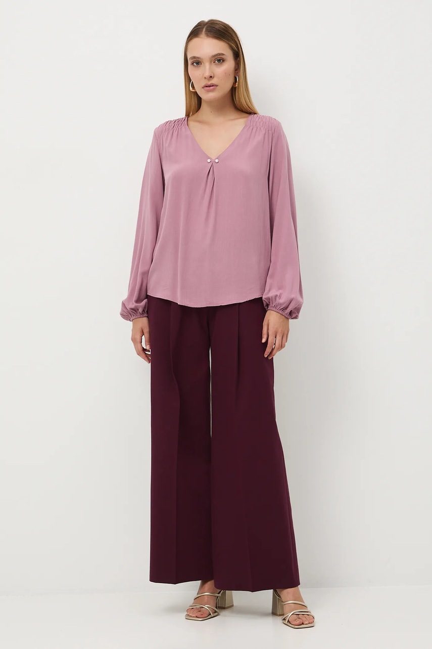 Блузка Medicine цвет розовый однотонная