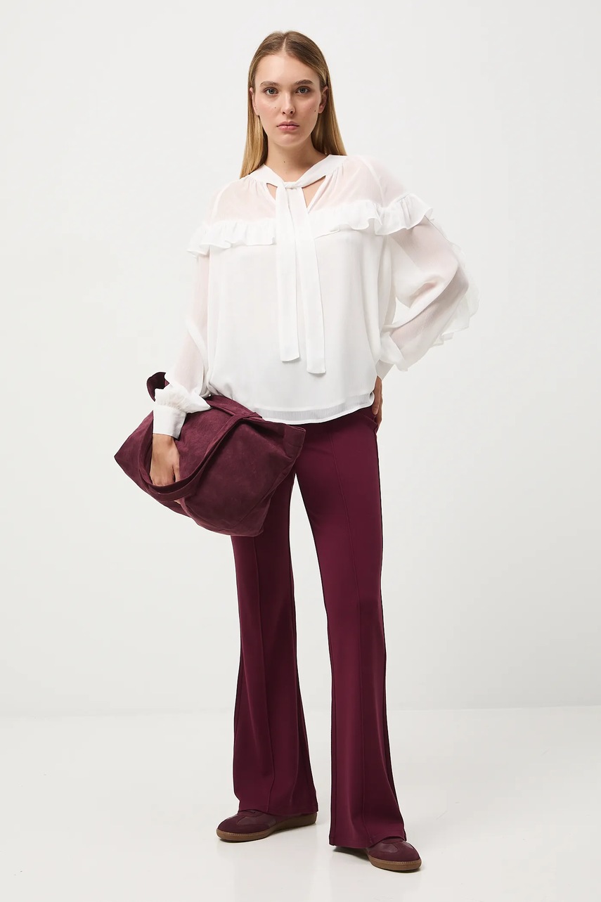 Блузка Medicine цвет бежевый однотонная