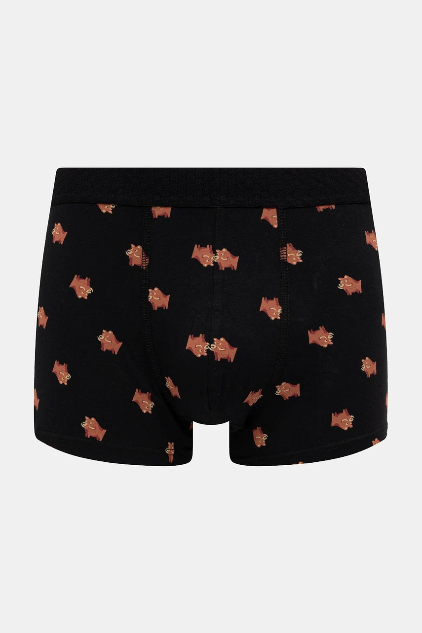 Bavlněné boxerky pánské s elastanem a vzorem (2-pack) (obrázek 2)