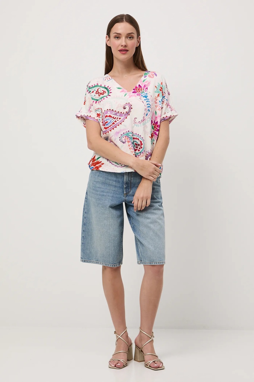 Блузка с примесью шерсти Medicine узор