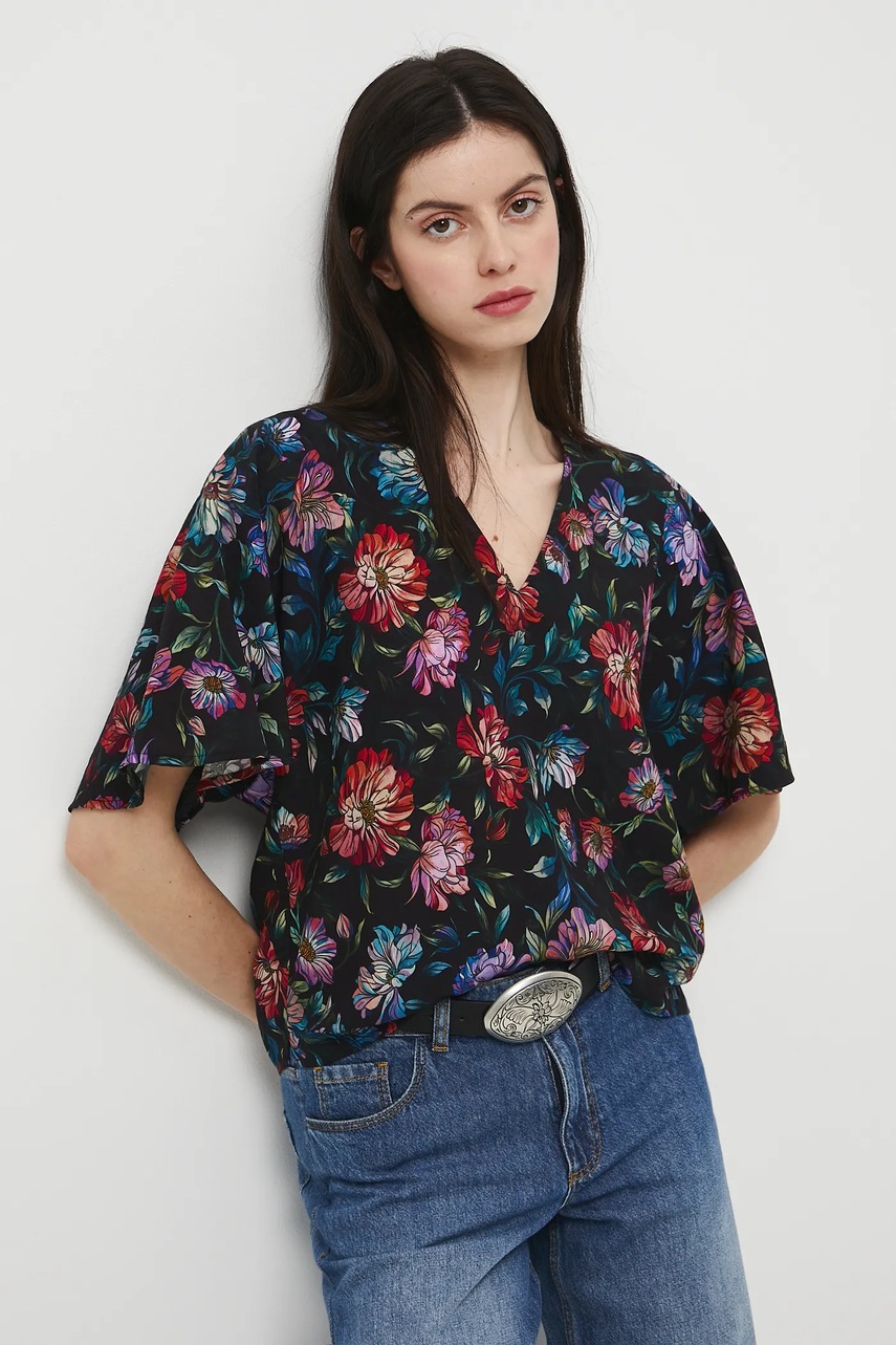 Блузка Medicine цвет чёрный узор