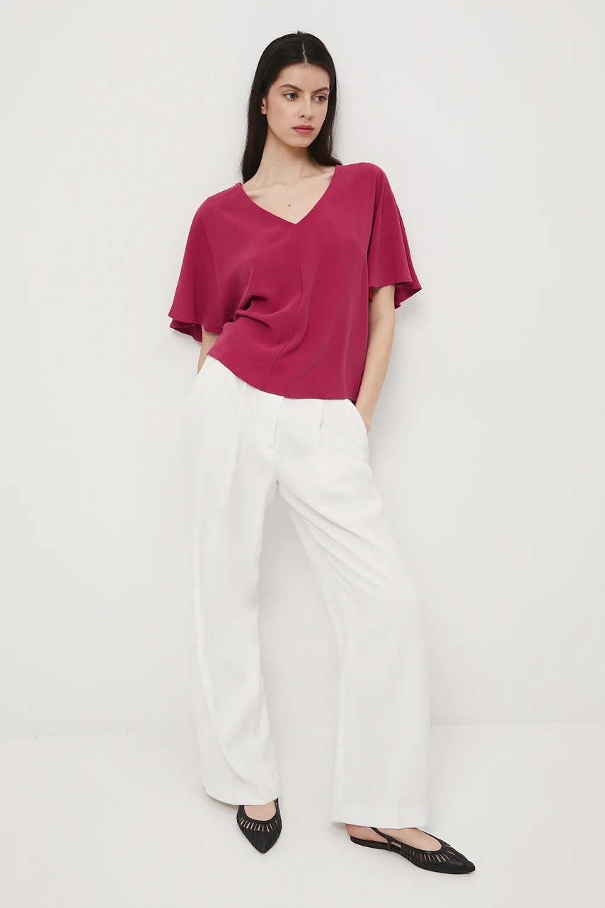 Блузка Medicine цвет красный однотонная