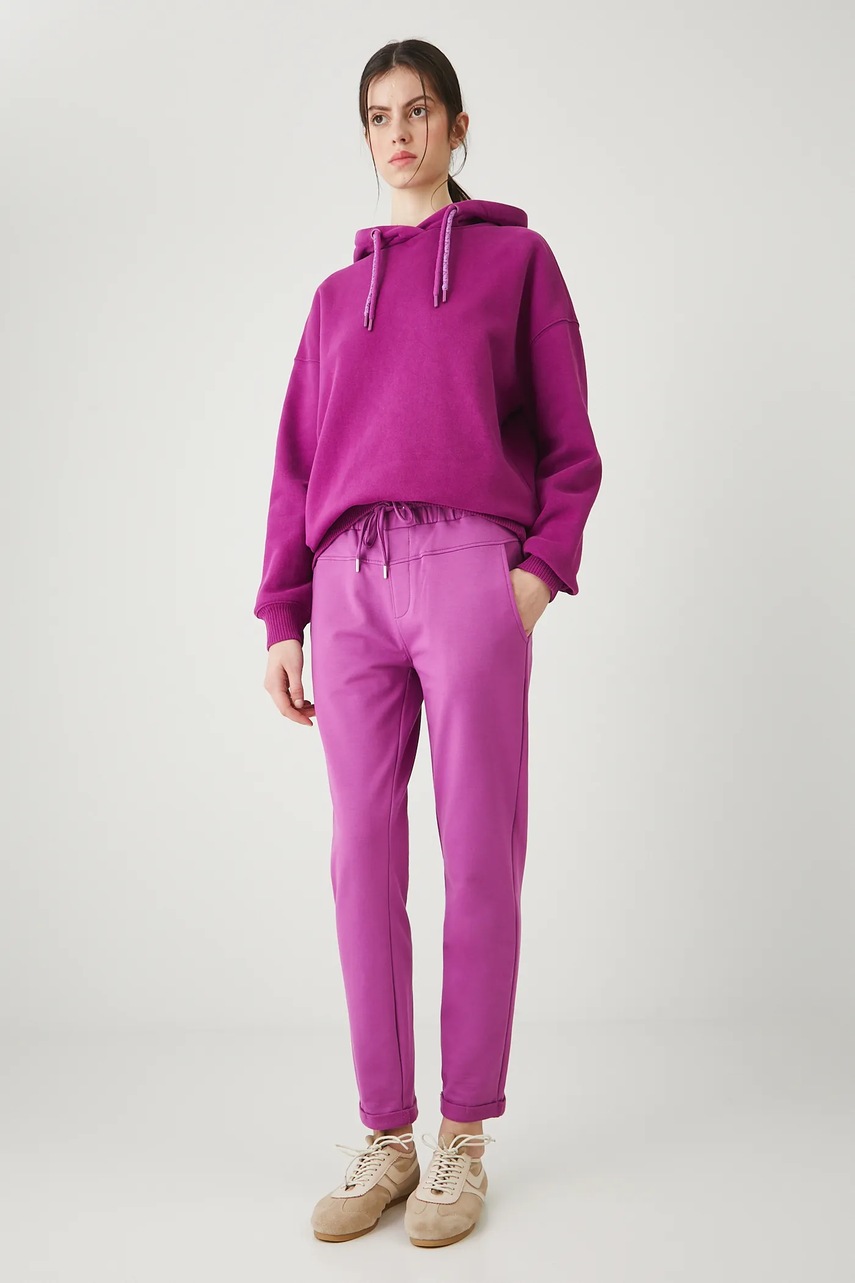 Кофта Medicine цвет фиолетовый с капюшоном с аппликацией