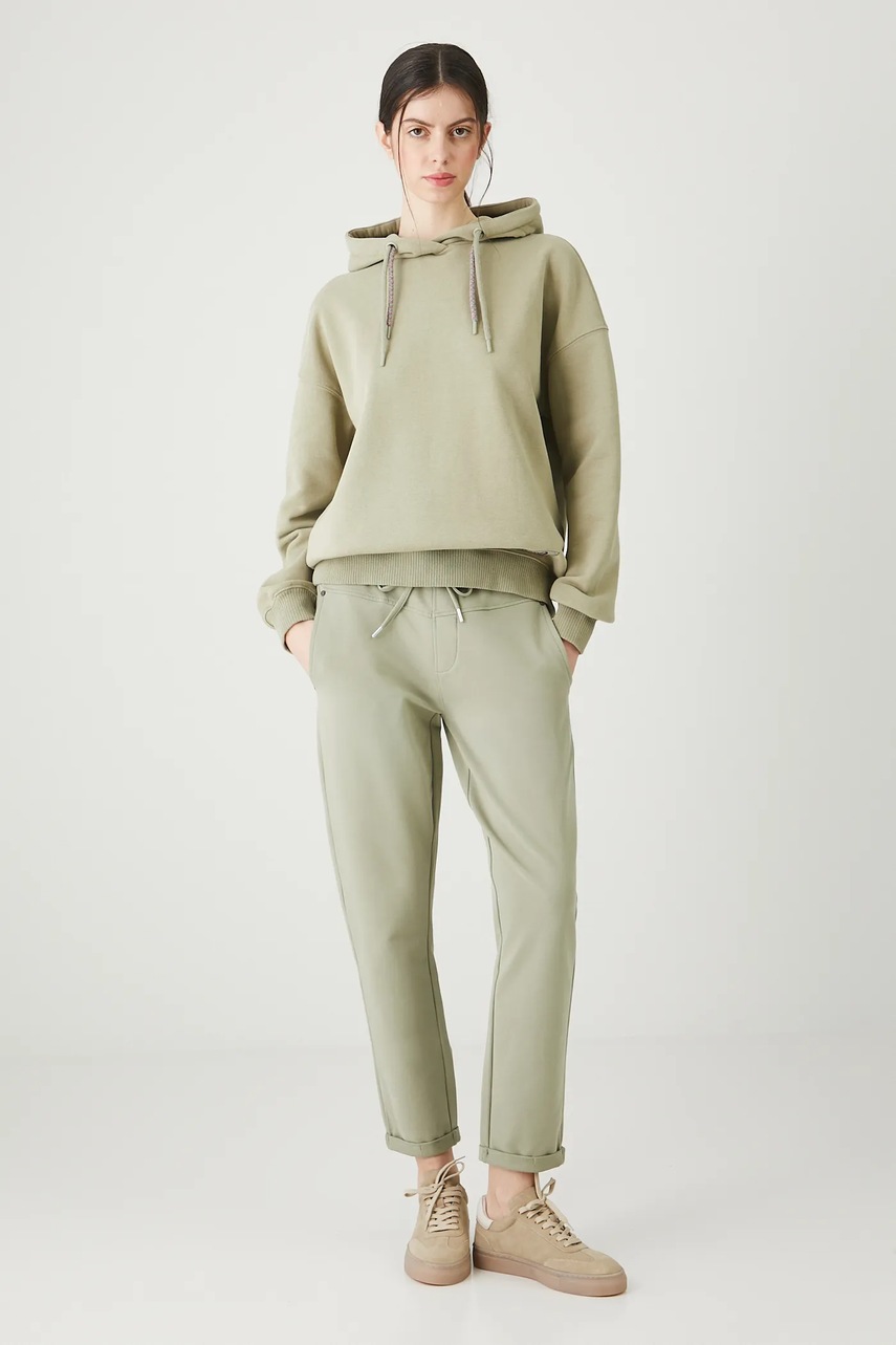 Кофта Medicine цвет зелёный с капюшоном с аппликацией