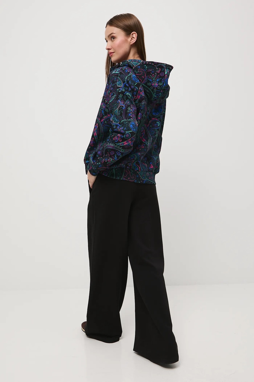 Кофта Medicine цвет бирюзовый с капюшоном