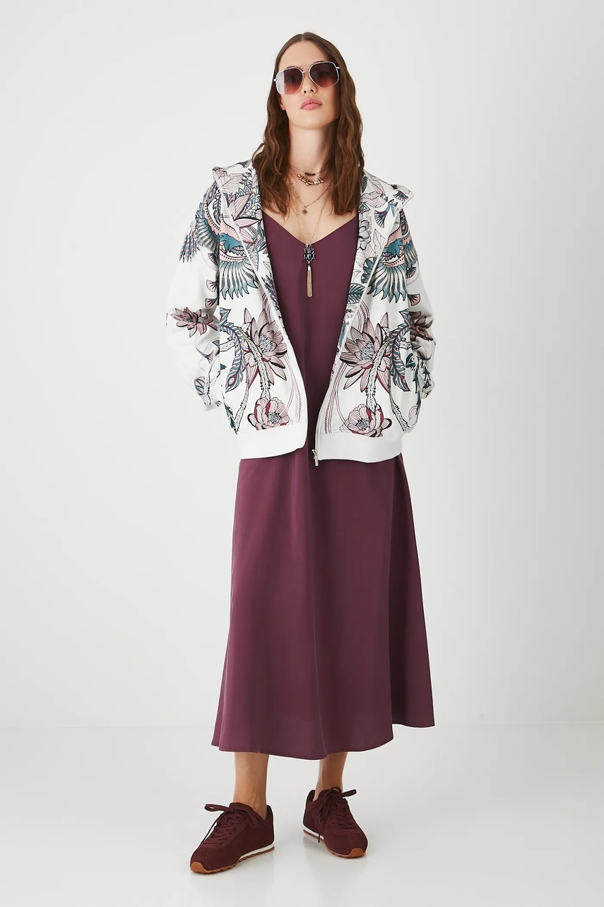 Хлопковая кофта Medicine цвет бежевый