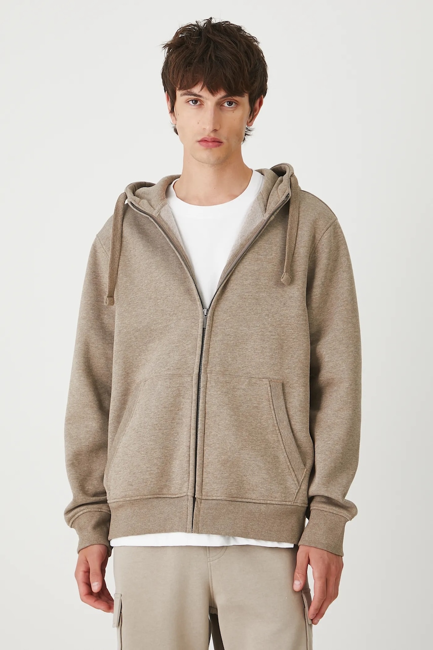 Medicine bluză culoarea bej, cu glugă