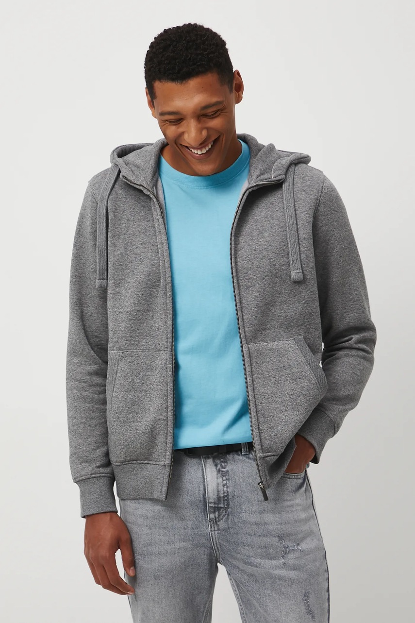 Кофта Medicine цвет серый с капюшоном