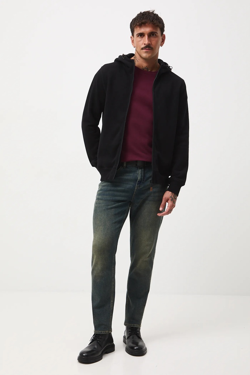 Кофта Medicine цвет чёрный с капюшоном однотонная