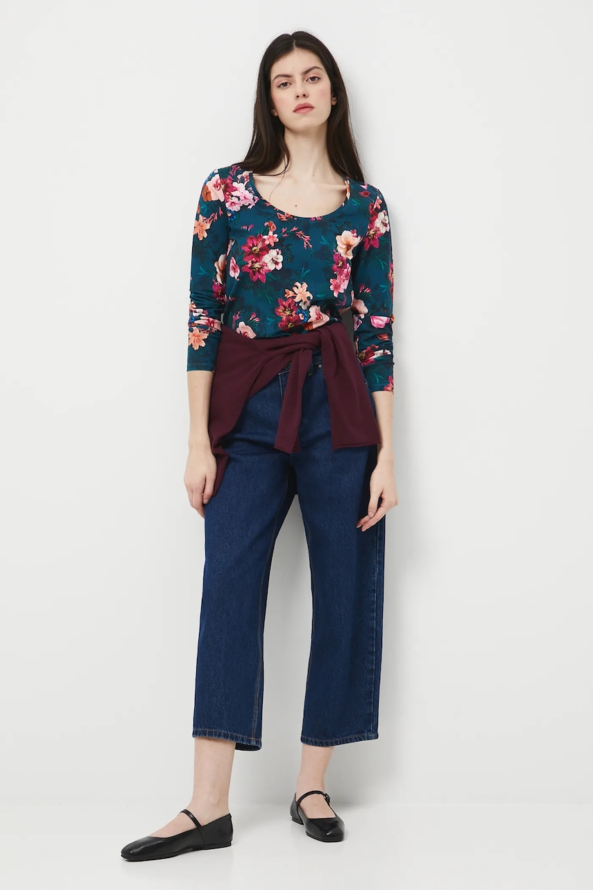 Medicine longsleeve culoarea turcoaz