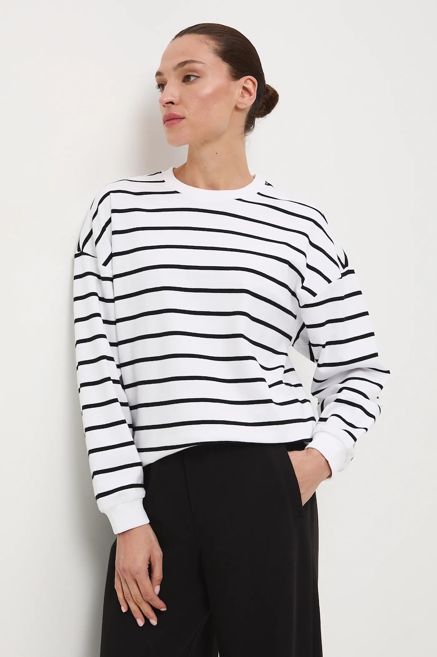 Medicine longsleeve din bumbac culoarea bej