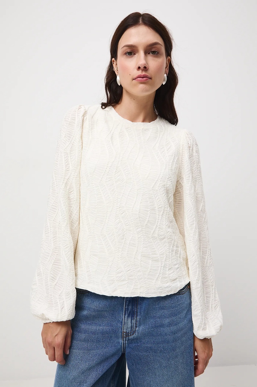 Medicine longsleeve culoarea bej