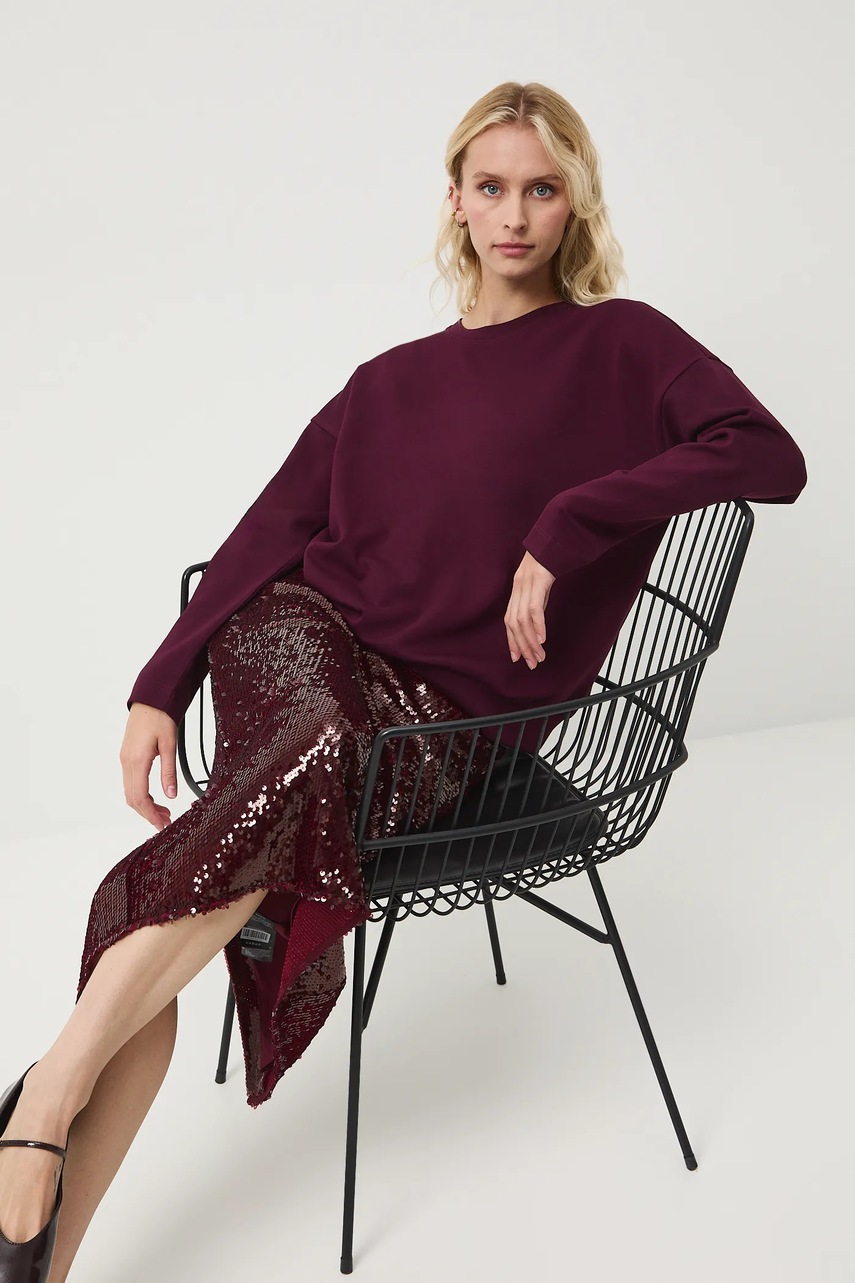 Medicine longsleeve culoarea bordo