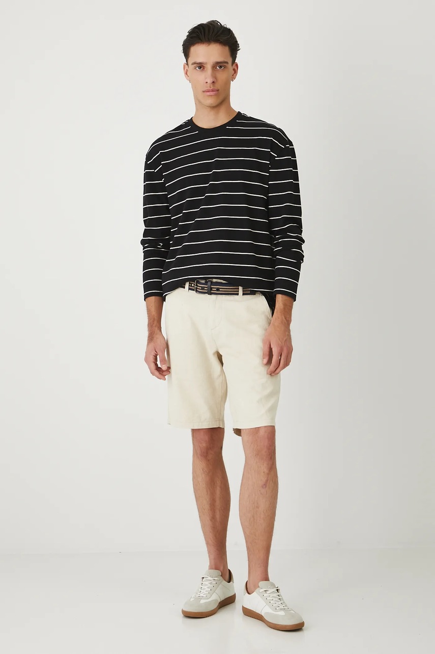 Хлопковый лонгслив Medicine цвет чёрный узор