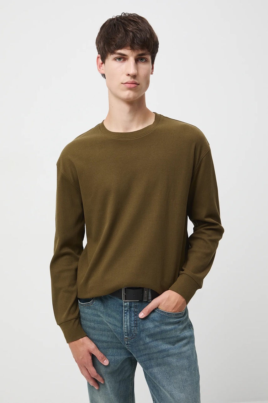 Лонгслив Medicine цвет зелёный однотонная