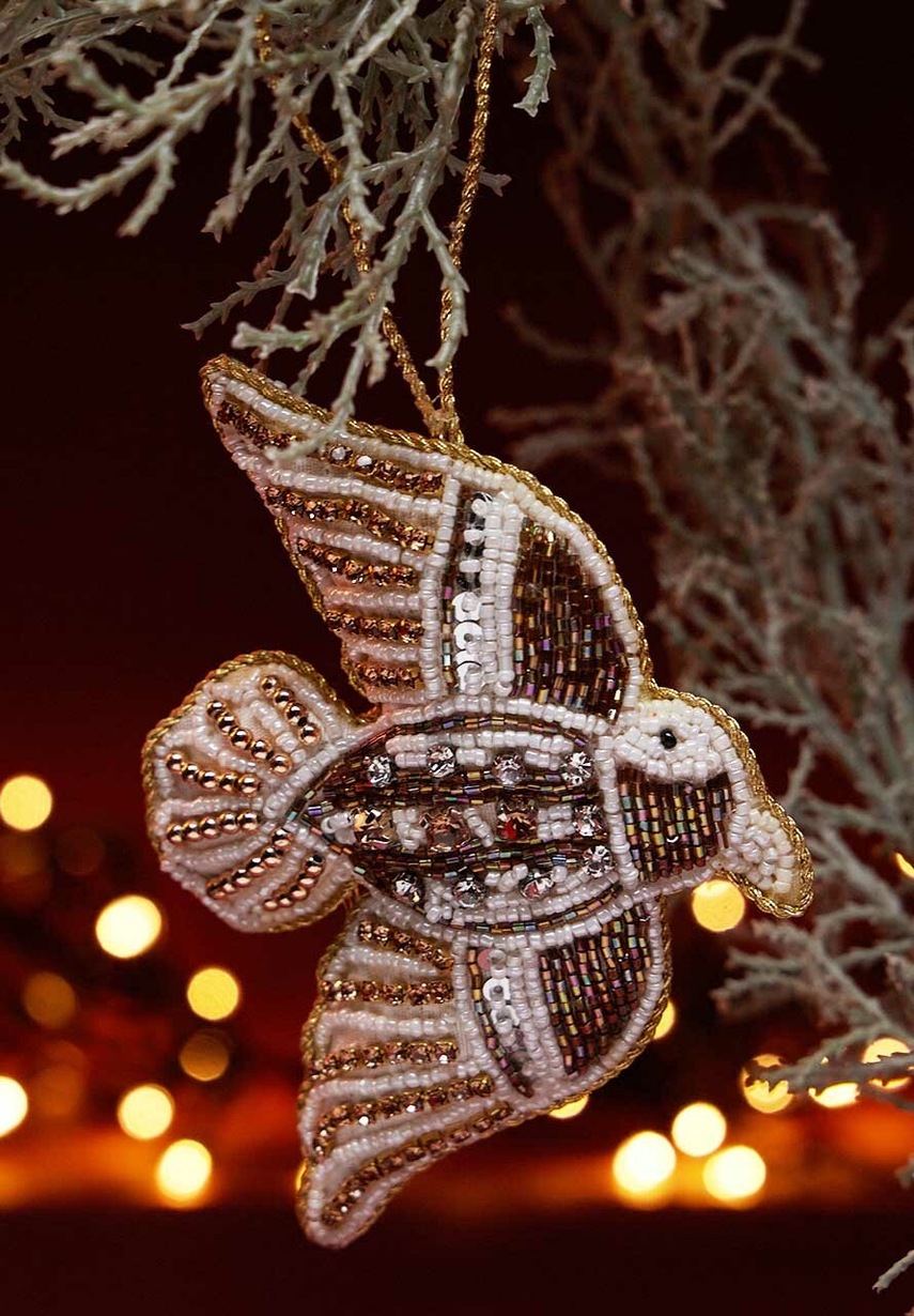 Medicine ornament pentru pomul de crăciun culoarea alb