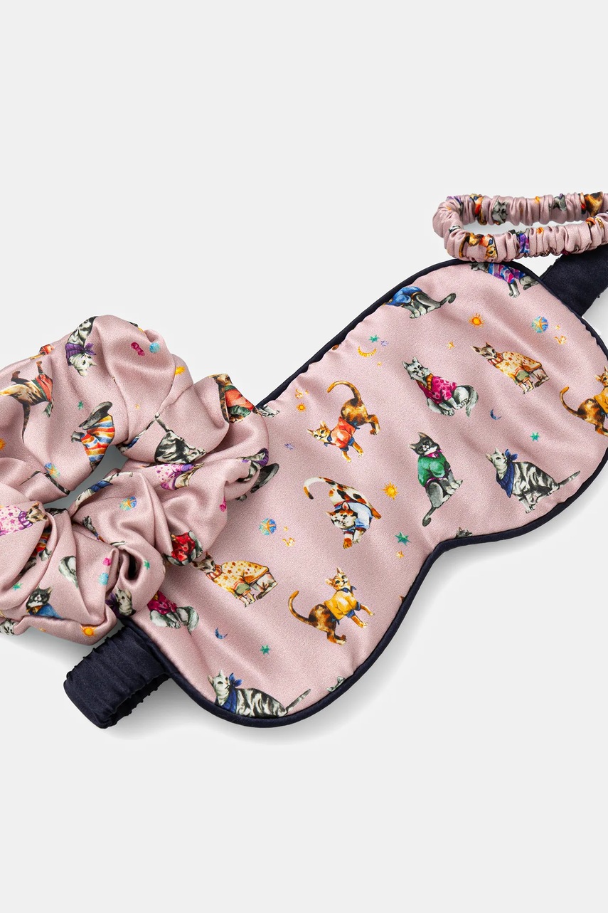 Σετ μεταξωτό: μάσκα ύπνου και λαστιχάκια για τα μαλλιά Medicine 2-pack φωτογραφία