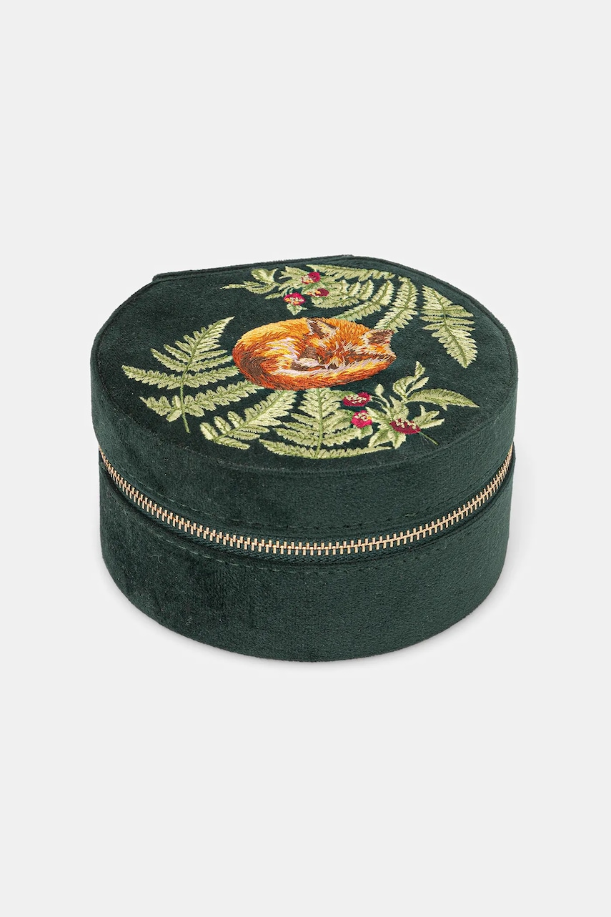 Medicine cutie de bijuterii culoarea verde Medicine cutie de bijuterii culoarea verde
