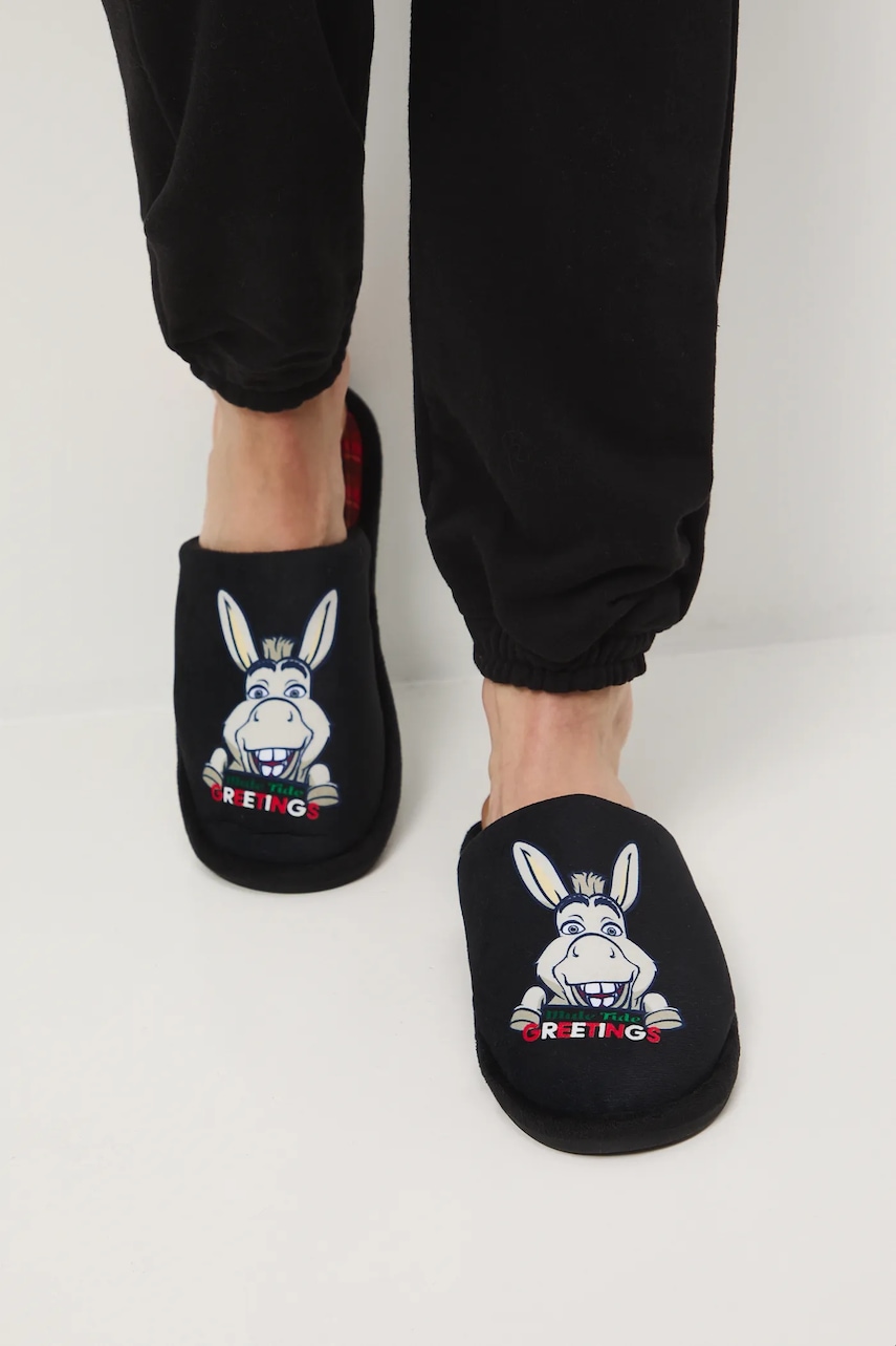 Medicine papuci de casa culoarea negru