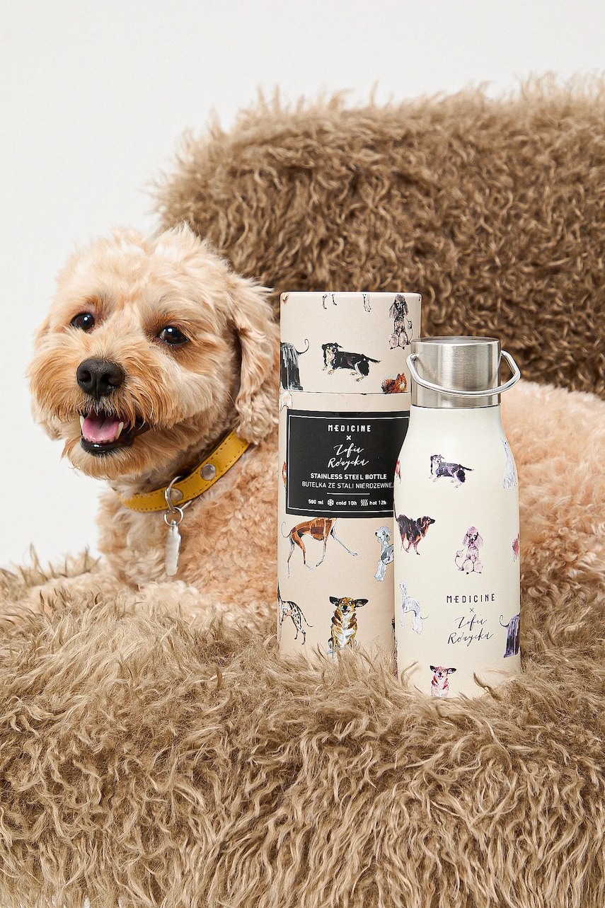 Medicine sticla termică culoarea bej