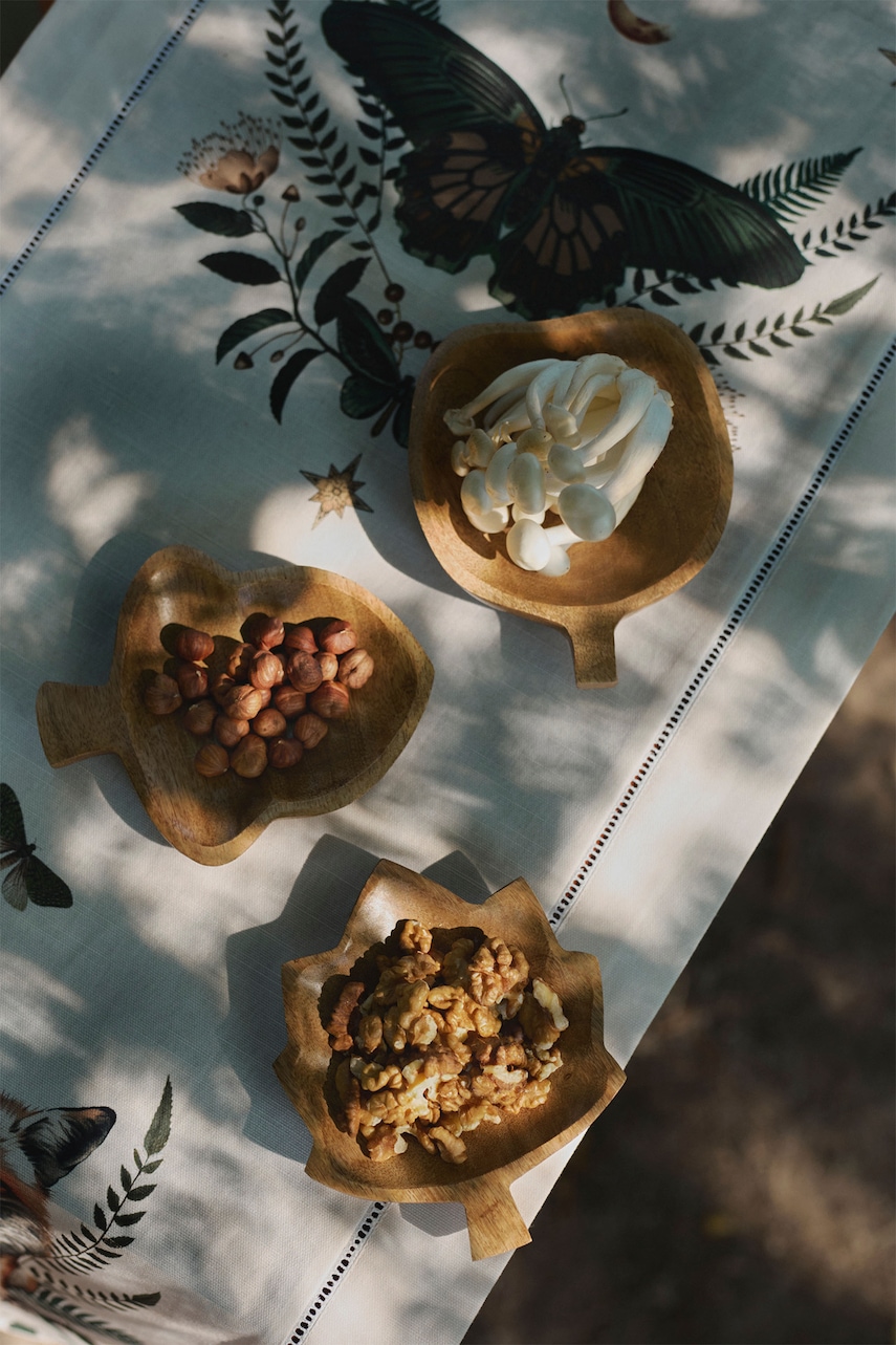 Medicine tavă de servire 3-pack culoarea maro