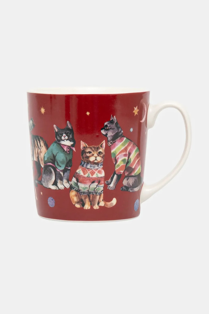 Medicine cană ceramică culoarea bordo