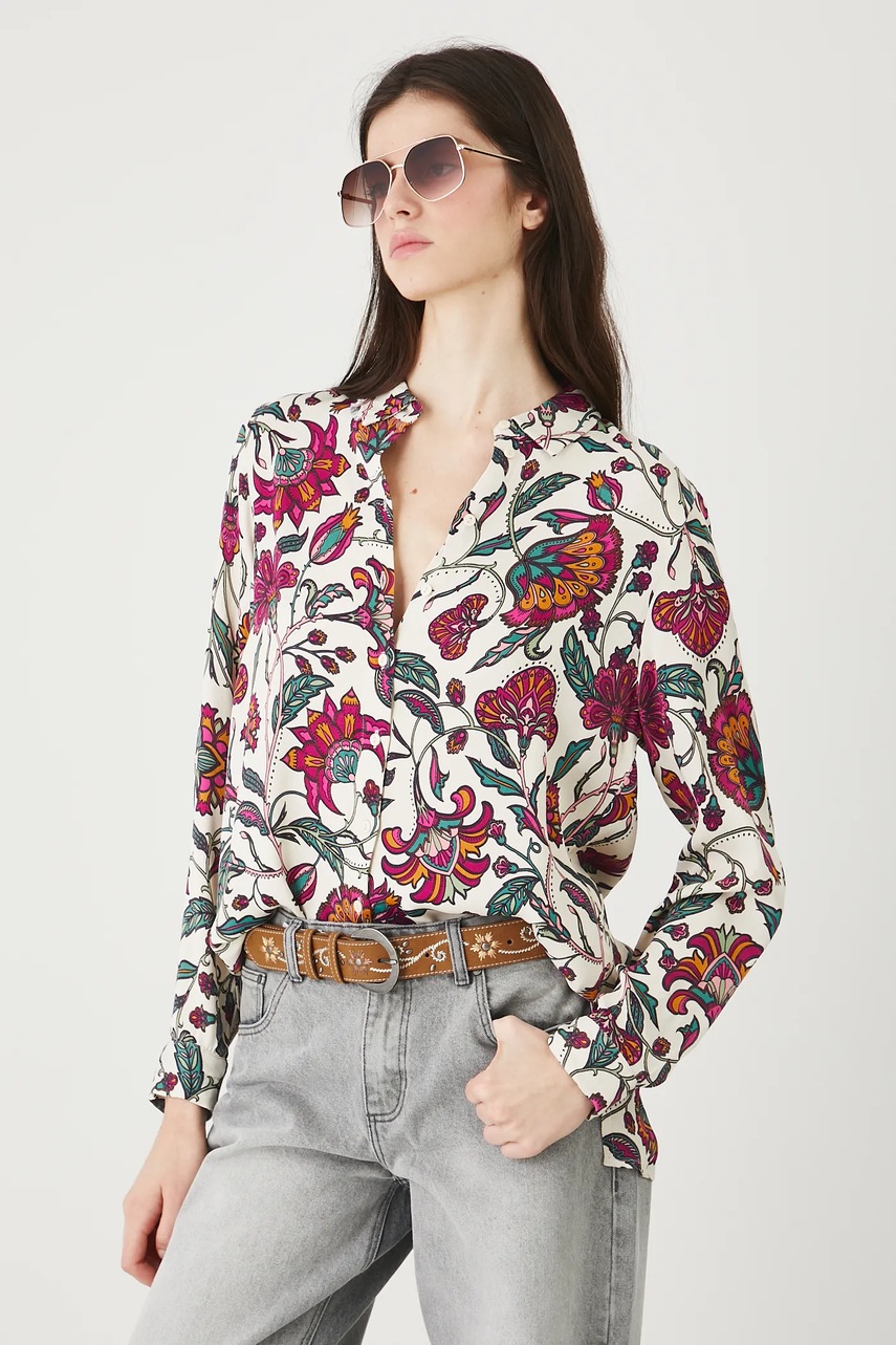 Рубашка Medicine цвет бежевый regular классический воротник